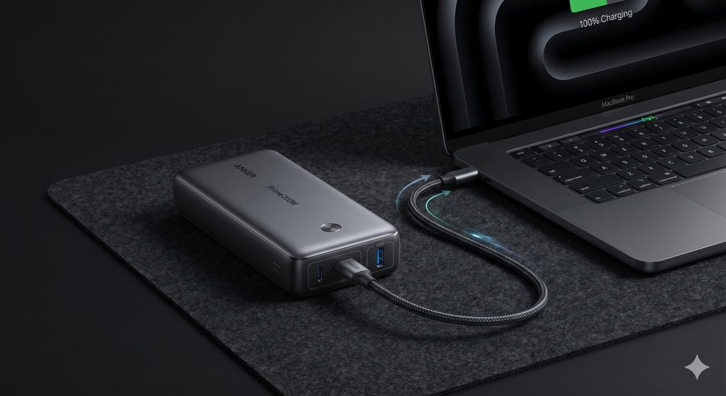 Batería Portátil Ultra Rápida Anker Prime 20,000mAh (200W)