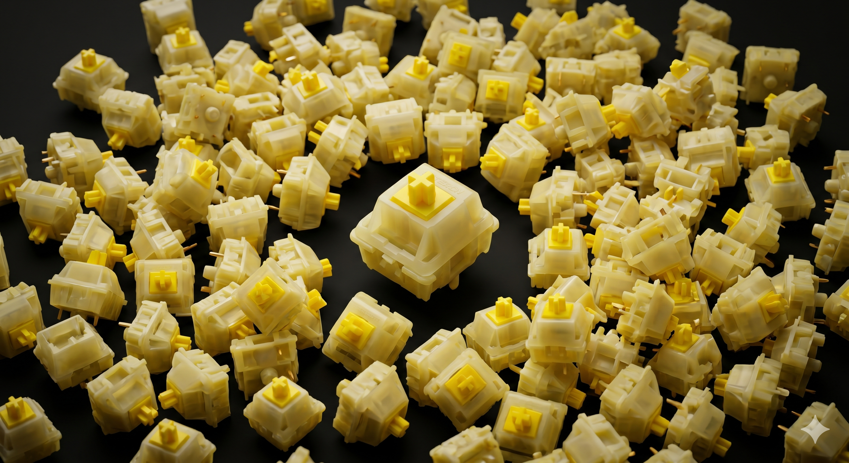 Switches Lineales Gateron Milky Yellow Pro (Pack de 70)