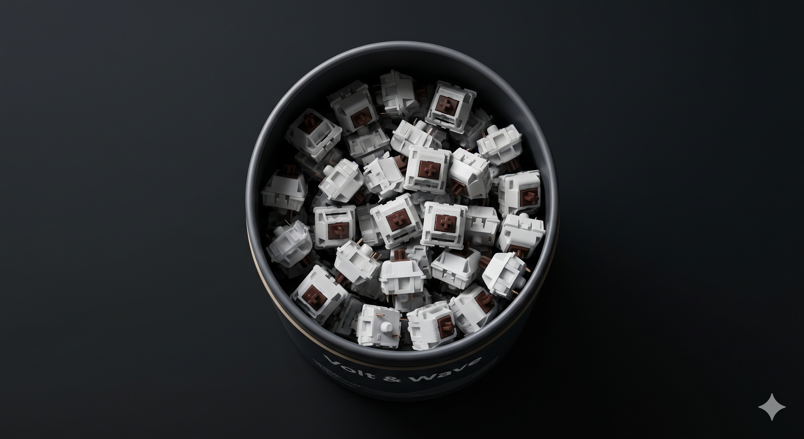 Switches Lineales Gateron Milky Yellow Pro (Pack de 70)