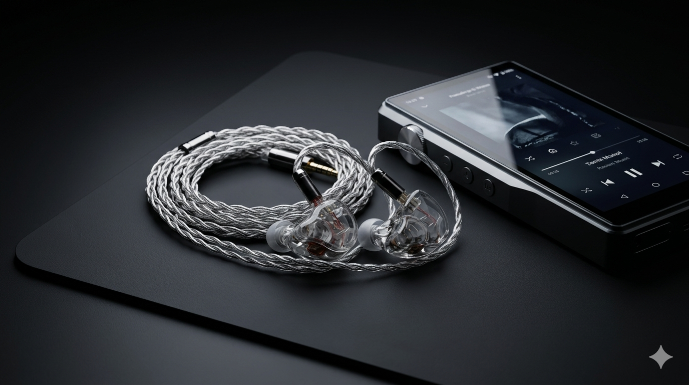 Cable de Mejora Premium para IEMs — Tripowin Zonie 16 Núcleos