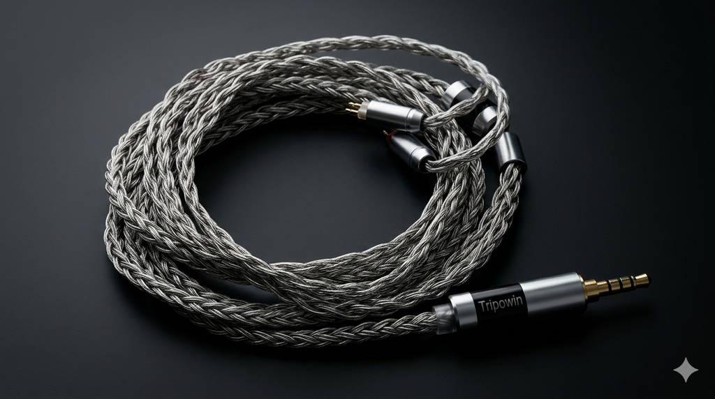 Cable de Mejora Premium para IEMs — Tripowin Zonie 16 Núcleos